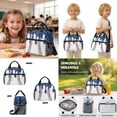 thumbnail image 5 of Xoenoiee Navy Blue Baseball Star Ice Cream Drip Print 4 PCS Backpack Set for Girls Boys Kids Large Capacity Student Schoolbags Bookbag Knapsack with Cooler Lunch Box Pencil Case Water Bottle Sleeve, 5 of 7