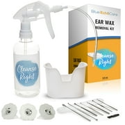 Cleanse Right 2nd Generation Ear Wax Removal Tool Kit- USA Made, Reusable, Dishwasher Friendly Tips! 8 PCS Ear Curette, Wash Basin- Safe, Easy to Use - Cleaner to Remove Ear Blockage - Irrigation Tool