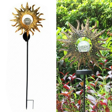 Solar Garden Lights Outdoor Decorative, Metal Solar Stake Lights ...