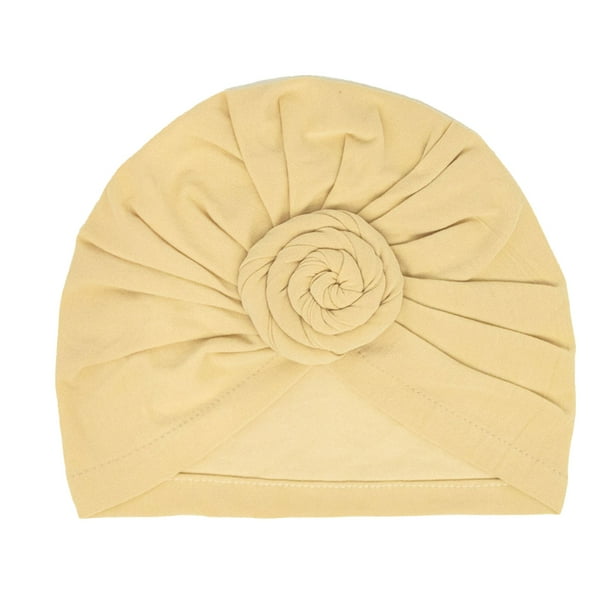 Minnieouse Turbante Nudo Interior Hijab Cruz Color sólido Pañuelo para la cabeza Pañuelo torcido Sombreros Gorras Estilo Pérdida Bonnet Boda Sombreros Beige Minnieouse AP011272-09B