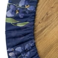 thumbnail image 5 of Ambesonne Spring Fitted Round Tablecloth, Wistaria Flowers with Leaves, 45"- 56" Diameter, Sage Green and Dark Blue, 5 of 5