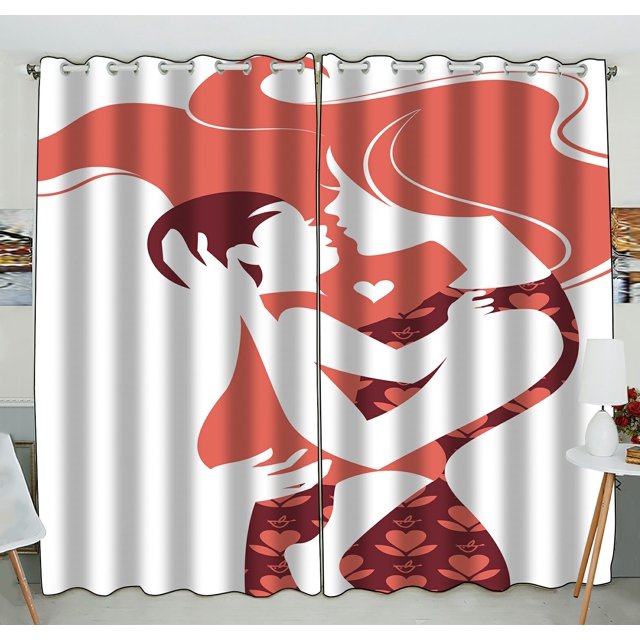 Cortina de ventana madre e hijo ABPHQTO para cocina 130x210 cm dos piezas