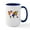 White/Navy Inside, variant on CafePress - Design 33 Colorful World Map Mugs - 15 oz Ceramic Large White Novelty Mug
