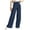 Dark Blue, variant on Womens Casual Wide Leg Dress Pants High Waist Tailored Button Down Trousers With Pockets Women Casual Pants