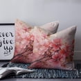 thumbnail image 2 of 18x18 Pillow Covers Set of 2, Flower Painted, Abstract Blush Pink Watercolor Throw Pillow Covers Decorative Couch Cushion Case, Microfiber Square Pillowcases for Bedroom Car Living Room, 2 of 7