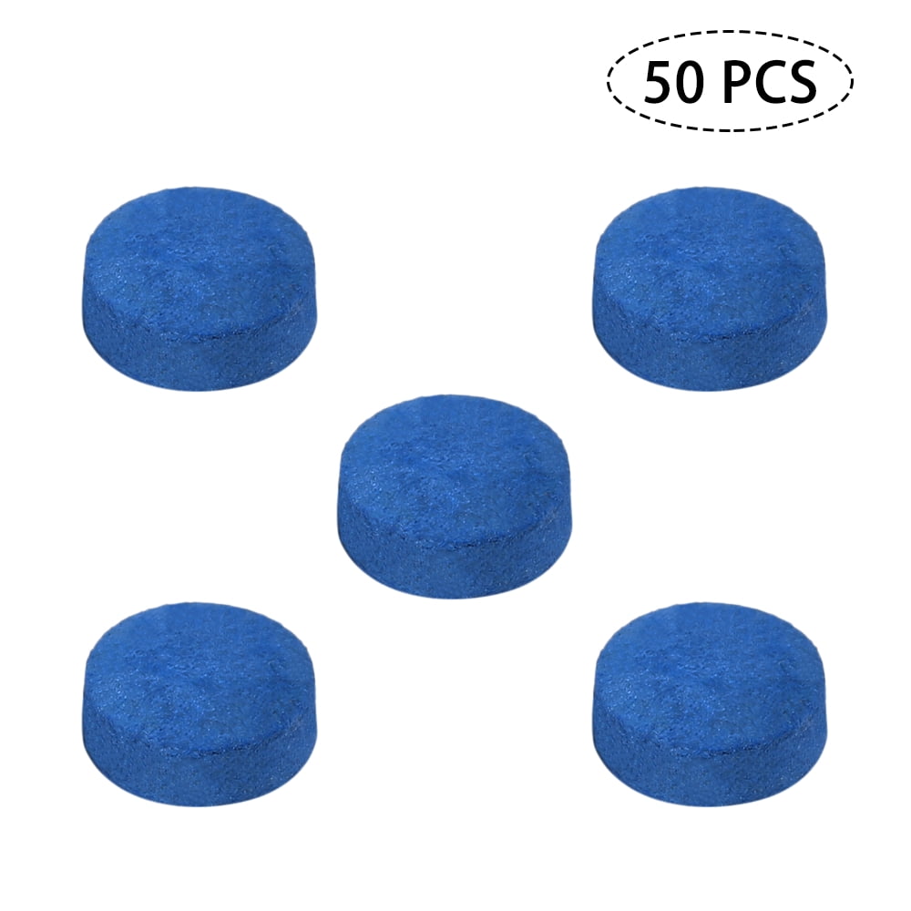 Cue Tips 50 Pcs/Lot Blue Billiards Cue Tips Glue-on Single-Layer Billiards Pool Snooker Cue Tips Pool Cue Tips