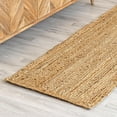 thumbnail image 3 of HOMEMONDE 100% Jute Area Rugs 2x6 Feet Braided Handmade Hallways Runner Rug for Living Room, 3 of 5