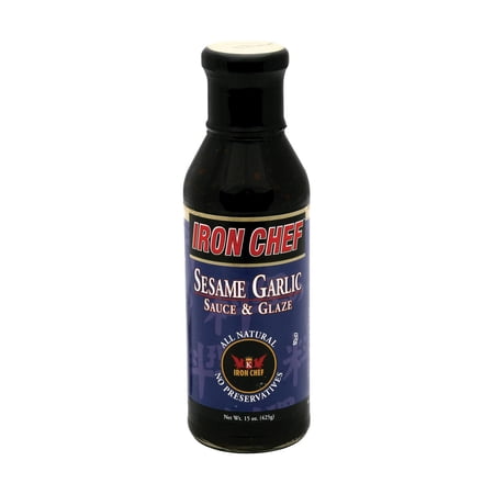 Iron Chef Sauce and Glaze - Sesame Garlic - Case of 6 - 15 oz.