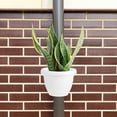 thumbnail image 6 of FONDOTIN Creative White Plant Pot with Sturdy Storage Basket - Indoor Outdoor Decorative Planter, 6 of 8