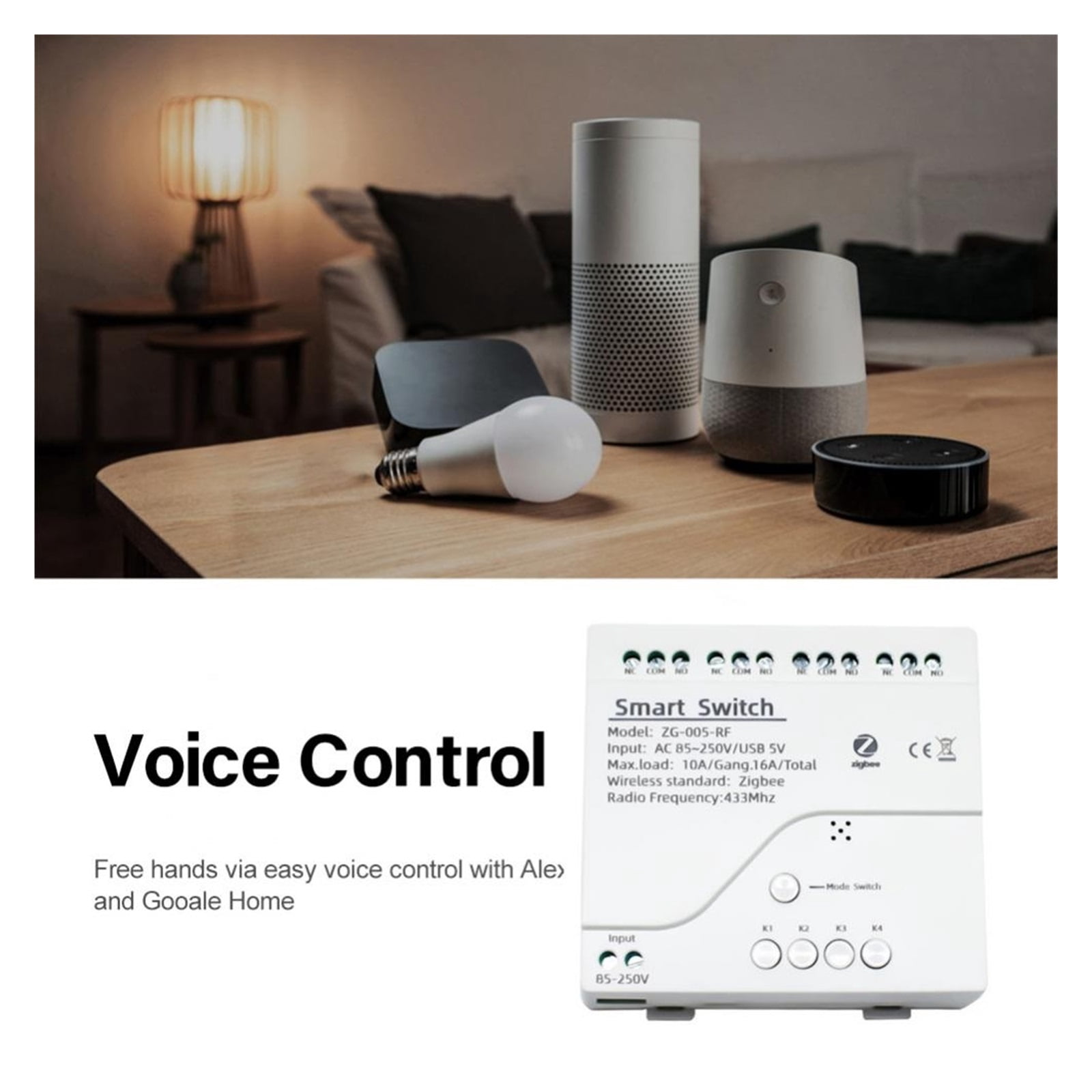 ZigBee3.0 Tuya Smart Switch 220V3 4CH Home Switch Automation Module APP Remote Control Timer Support Home ,Trusted and Reliable