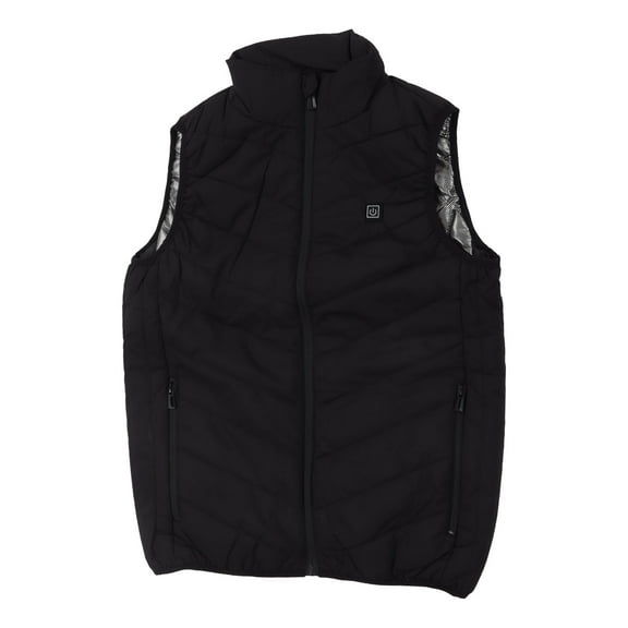 Heated Vest, Polyester Electric Heating Jacket USB 2 Zones Heating 3 Seconds Heating  For Hiking For Men L