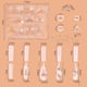 thumbnail image 3 of 125 moldes de silicona para joyería para manualidades con resina | Kit para hacer colgantes con taladro y herramientas | Formas de estrella, corazón y flor para pendientes, collares y pulseras, 3 of 5