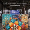 thumbnail image 3 of Bathroom Scale, Highly Accurate Digital Body Scale,Precisely Measures Weight up to 400 lbs-Abstract Floral With Vibrant Flowers, 3 of 4