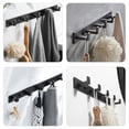 thumbnail image 4 of WEAVILUX Black Aluminum Wall-Mounted Coat Rack Storage Organizer for Entryway Bedroom Bathroom, 4 of 6