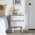 thumbnail image 6 of Walker Edison Sonoma 2-Drawer Nightstand, White, 6 of 17