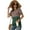 Green, variant on Women's Leopard Summer Patchwork T Shirts Crew Neck Short Sleeve Casual Blouse Loose Tunics Tops Size S, Green
