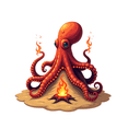 thumbnail image 6 of cartoon Octopus Theme Stickers, Waterproof Octopus Theme Sticker for Water Bottle Laptop Phone Cases Planner Skateboard Luggage Helmet Party Favor Decor, Ideal for Adults Teens Teacher Rewards, 6 of 9