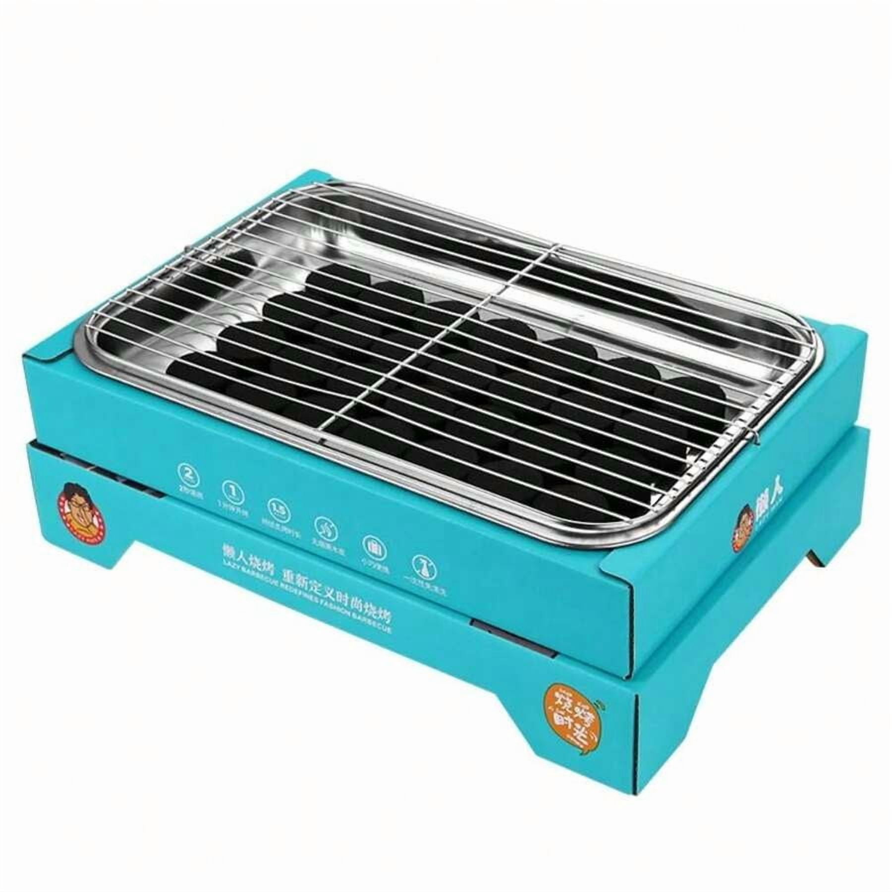 Disposable Charcoal Grill, Portable, Easy To Light, Perfect For Camping, An Essential Item For Summer Barbecues.