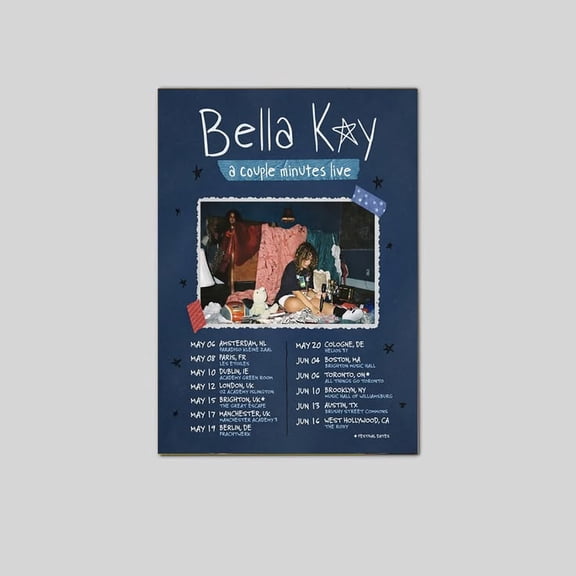 Bella Kay A Couple Minutes Live 2026 Poster size 24''x36'' The Orange Shop
