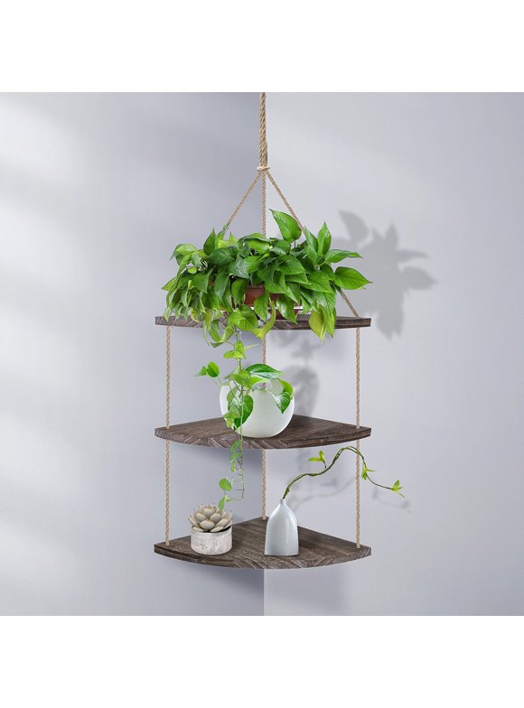 Floating Corner Shelves in Wall Shelves