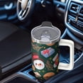 thumbnail image 4 of 40oz Holiday Tumbler with Lid and Straw, Stainless Steel Cup with Handle Red Bowknot Travel Mug, Christmas Presents, 4 of 4