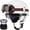 L(59~60cm) White, variant on Vintage German Leather Motorcycle Headgear, Dot Approved Men Women Headgear with Goggles, Adjustable, Lightweight, Durable, Portable, User-friendly, Helmet, Scooter, Half