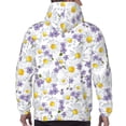 thumbnail image 7 of Xecao Daisies Flowers Pattern Men's Adult Pullover Hoodie,Hooded Sweatshirt-XX-Large, 7 of 7