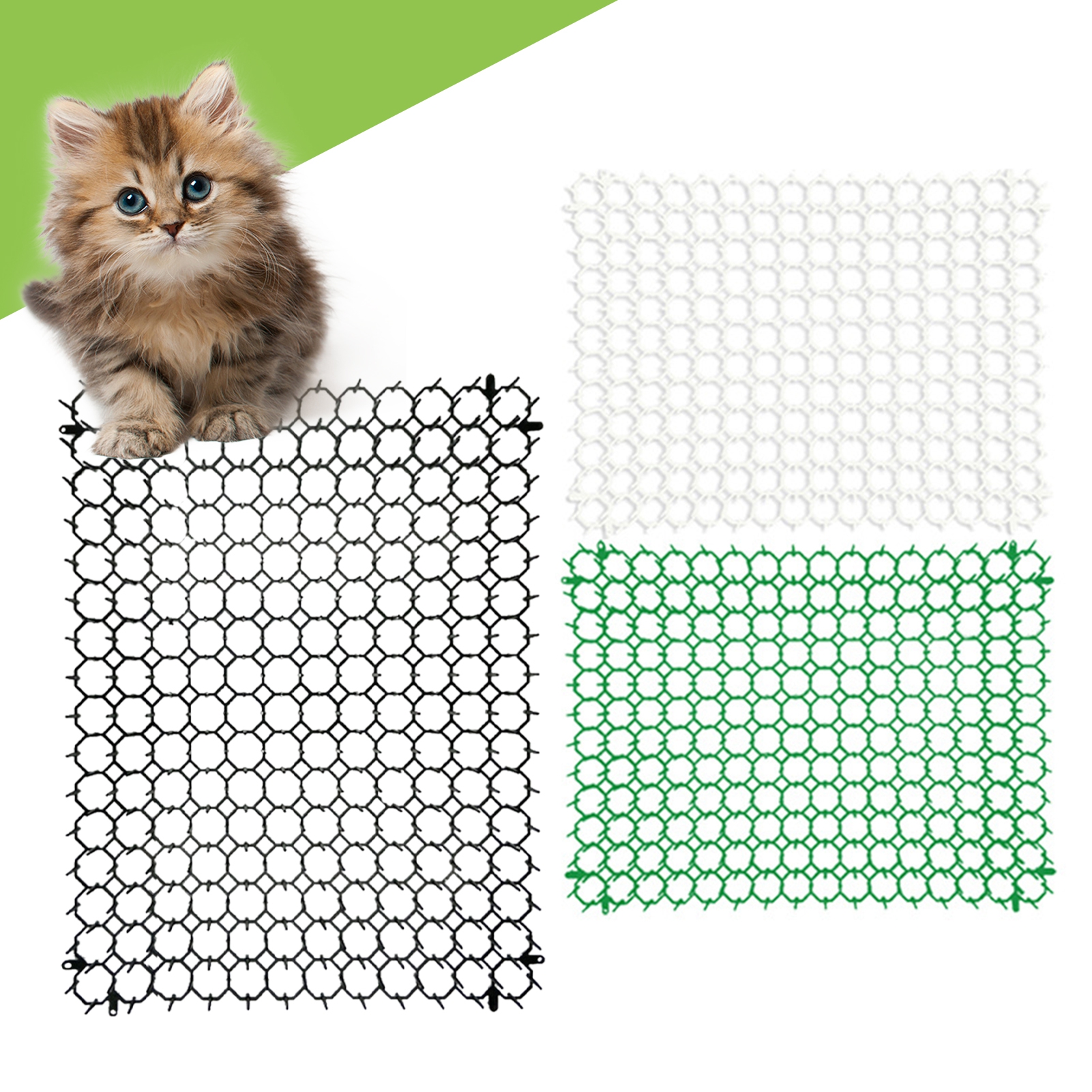 Washranp Garden Cat Scare Mats,Foldable Cat Scat Mat Tip Spikes Wear