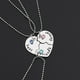 thumbnail image 3 of Collar estilo Europa y Estados Unidos, collar de tres piezas, buen amigo, collar de amor para siempre, accesorios, 3 of 3