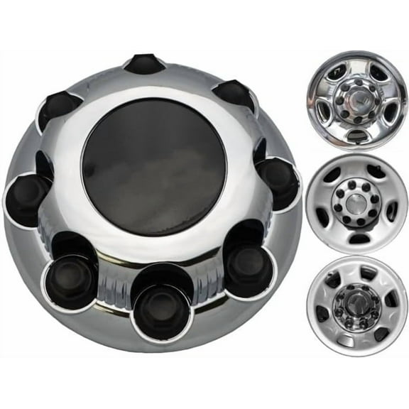 Wheel Hub Cap Fits GMC/Chevy Express Van Silverado 2500 3500 6""/17"" Inch Alloy Wheel Rim, 8 Lug Center Cap (No Logo), 9597163 008