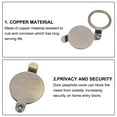 thumbnail image 4 of Uxcell 1/2" Peephole Cover,Privacy Door Peep Hole Viewer Cover for Home Security Apartment Hotel,Bronze, 4 of 6