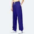 thumbnail image 5 of TRUBKH Baggy Sweatpants Drawstring Pants Women Winter Pants Cargo Pants Palazzo Pants for Women Gym Leggings for Women Thick Yoga Pants Blue L, 5 of 9