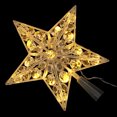 thumbnail image 2 of Lámpara elegante para copa de árbol de Navidad, luz multiusos con forma de cinco puntas (enchufe estadounidense), 1 ud., 2 of 7