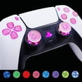 thumbnail image 3 of Joystick Multicolore Illuminé pour Manette PS5, Bouton Face Partager à la Maison, Bouton Symbole Classique Noir, Kit LED DTF pour Manette PS5 - Manette Non Incluse Transparente, 3 of 5