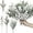 White, variant on Dalrosia 40PCS Berry Stems Pine Branches with Snow Artificial Christmas Picks Floral Pine Cones Faux Stems Spray Christmas Tree Picks Artificial Pine Branches Holly Pine Sprigs for Crafts