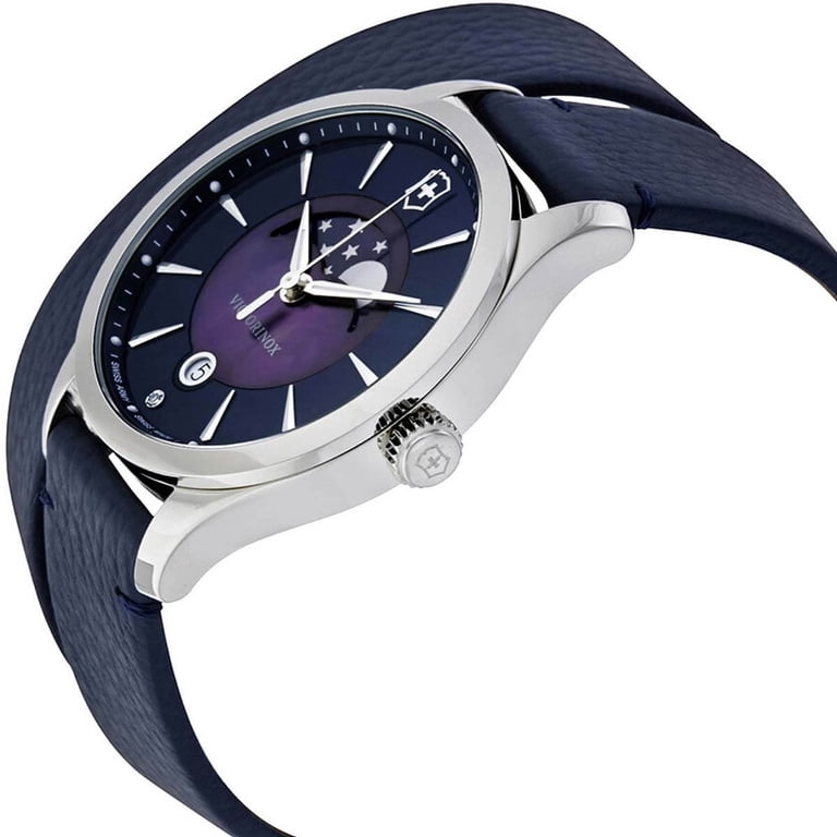 Victorinox Swiss Army Alliance Women Watch 27mm Blue Dial WR 100m New Battery 6\