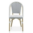 thumbnail image 2 of Furniture of America Devey Aluminum Patio Chairs in Black and White (Set of 2), 2 of 6