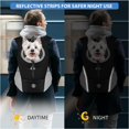 thumbnail image 4 of Pet Dog Carrier, Travel Back Pack with Safety Reflective Strips for Travel Hiking Cycling Outdoor Dogs Cats, 4 of 8