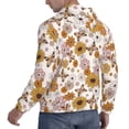 thumbnail image 6 of Naloa Sunflowers And Butterflies Men's Casual Hooded Collar Drawstring Hoodies Pullover Sweatshirts Casual Long Sleeve Shirts-4X-Large, 6 of 7