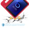 thumbnail image 4 of Étui pour Tablette Alcatel Tab 8 Pouces 2019 (9029Z) Alcatel Joy Tab 8 Pouces (9029W) Housse de Protection Antichoc en EVA avec Poignée Portable et Support (Rouge), 4 of 7