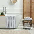 thumbnail image 4 of MALLONI HOME Ultra Soft 3 Pack Cotton Towel Set, Contains a Bath Towel 28x55 inch, a Hand Towel 16x24 inch & a Wash Coth 12x12 inch, Ideal Everyday use, Compact & Lightweight - Light Grey, 4 of 6