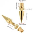 thumbnail image 5 of 16 Pairs 6 X 36mm Copper Speaker Spike Isolation Stand + Base Pad Feet Mat & 1 Set Gold-Plated Banana Plug or Connector,16 * Base Pad 16 * Foot nail 12 * Connector,Picture Color, 5 of 8