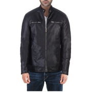 XRAY Mens Leather Jacket Coat, Faux PU Leather Coat Motorcycle Biker Jacket for Men