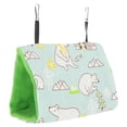 thumbnail image 2 of Pet Supplies, Bear Pattern Green Bottom Soft Bird Hanging Bed Bird Hanging House Bird Hammock Triangular Shape  For Bird Cage S Bear Pattern And Green Bottom, 2 of 8