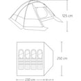 thumbnail image 4 of Moon Lence 4-Person Camping Tent with Waterproof PU2000mm Lightweight Camping Tent for Outdoor Camping, Orange, 4 of 6