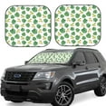 thumbnail image 1 of Vsdgher Frogs And Tropical Leaves Print Car Windshield Sun Shade, Reflective Sunshade Window Sunshade Sun Visor Protector Fit for Cars,Trucks,SUVs-Medium, 1 of 6