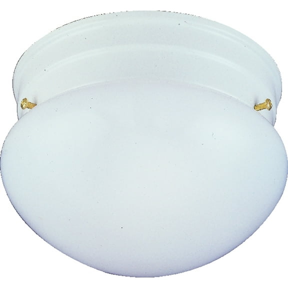 Boston Harbor F13WH01-68543L Single Light Round Ceiling Fixture, 120 V, 60 W, 1-Lamp, A19 or CFL Lamp, White Fixture