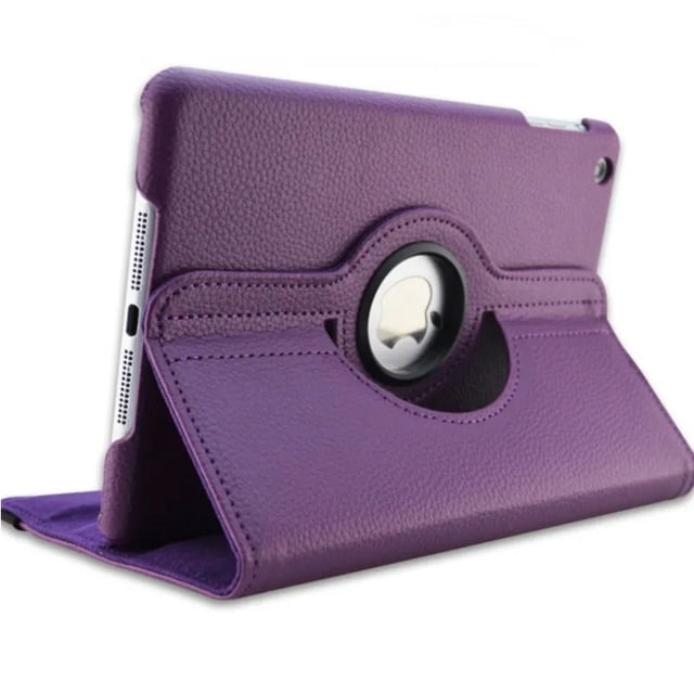 Case For Apple iPad Pro 12.9 360 Rotating Smart Cover iPad 12.9 Pro 3 4 5 6th Gen 12.9" PU Leather Protective Funda Tablet Shell PURPLE Pro12.9 5th Gen 2021