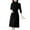 Black, variant on Kmdttou Women's Summer Solid Color Lace Up Waist Cinching Knitted Loose Versatile High Neck Long Sweater Dress,Fashionable Casual Dresses for Women 2025