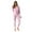 Pink, variant on #followme Women's Thermal Henley Onesie - Soft and Cozy Union Suit for Winter Sleepwear and Lounging (Black, X-Small)
